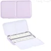Empty Watercolor Palette, Metal Watercolor Tin with 14pcs Half Pans Paint Case with Lid Paint Box for Travel Gouache Painting 1