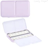 Empty Watercolor Palette, Metal Watercolor Tin with 14pcs Half Pans Paint Case with Lid Paint Box for Travel Gouache Painting 1
