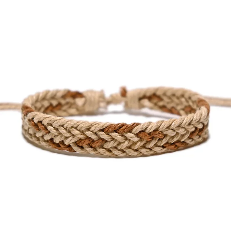 Bracelet Jewelry Handmade Cotton Rope Charm Adjustable For Women Men