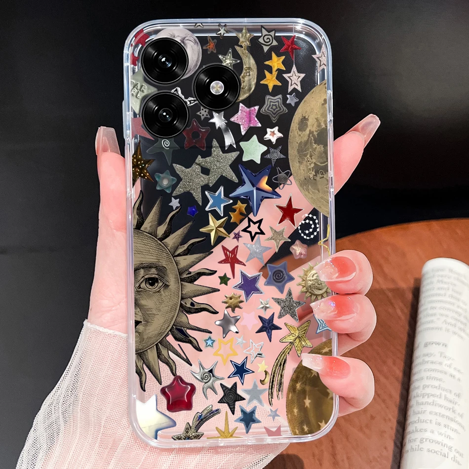 Lovely Animal Cartoon Soft Clear Silicone Phone Case - Lightweight and Durable Cover