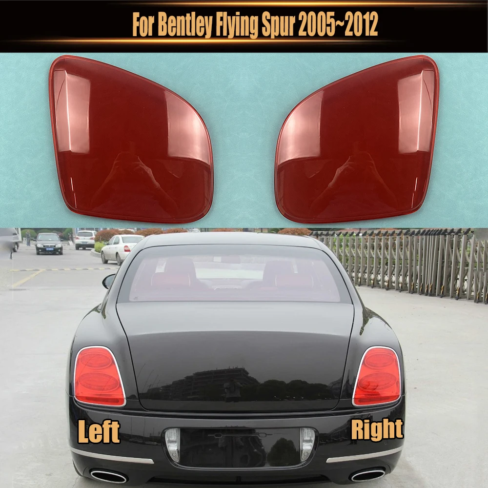 

For Bentley Flying Spur 2005~2012 Car Rear Taillight Shell Brake Lights Shell Replacement Auto Rear Shell Cover Mask Lampshade