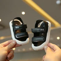 Summer Soft Bottom Children Sandals 1-4 Y Baby Boy Girl Beach Shoes Anti-kick Protection Head Toddler Functional Sandals G12183 4