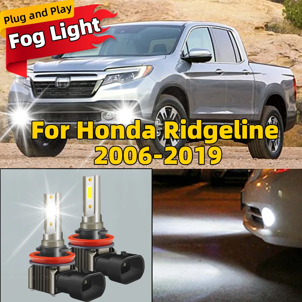 2x H11 H8 Led 안개등 Canbus H9 자동차 전구 80W 램프 혼다 리지라..