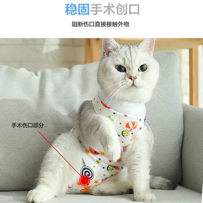 After cat surgery sterilization clothing anti-licking anti-shedding anti-shedding breathable weaning pants pet clothes female