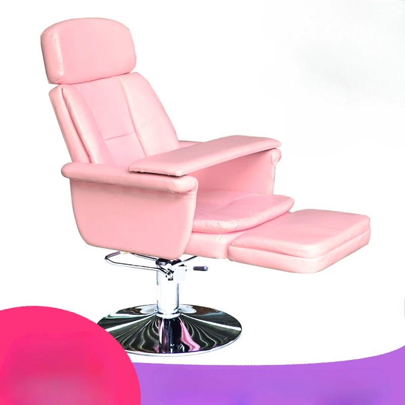 

Professional Makeup Barber Chair Salon Vanity High End Recline Luxury Pedicure Chair Tattoo Swivel Silla Salon Furniture XR50LY