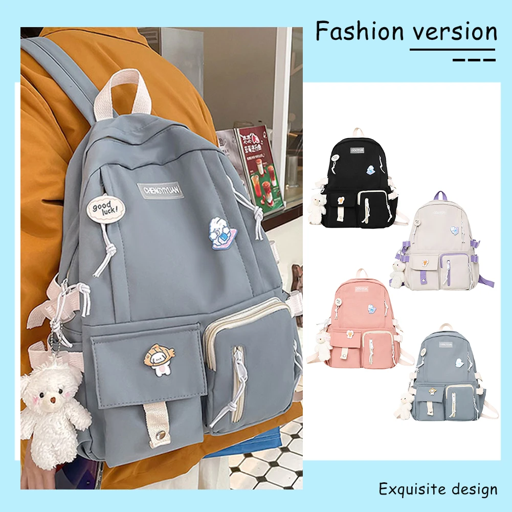 Study Women Laptop Backpack Boys Girls School Books Bags For Teenage Girls  Kawaii College Student Kids Book Bag Rucksack - AliExpress