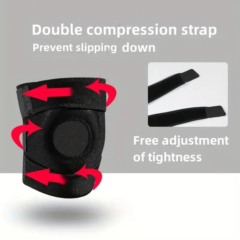 1PC Adjustable Orthopedic Knee Brace Support Patella Protector Meniscus Ligament Guard Sport Kneepad for Joint Pain Relief
