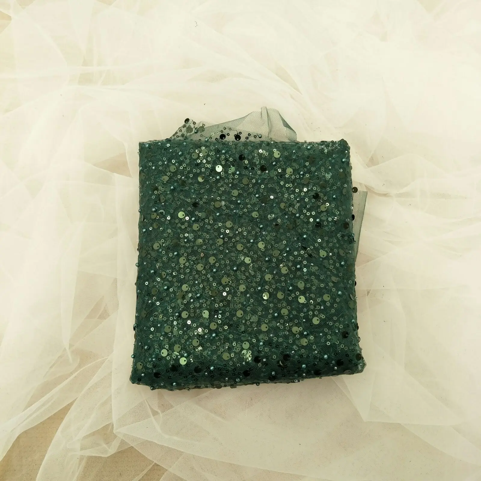 20 Farben, wunderschöner Brautkleid-Spitzenstoff mit Perlen, 130 cm breit, Brautspitze, Meterware. – Detail 36