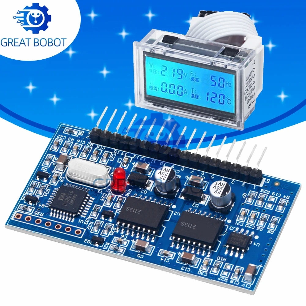 Pure Sine Wave Inverter SPWM Driver Board with Crystal Oscillator & Driving Module LCD