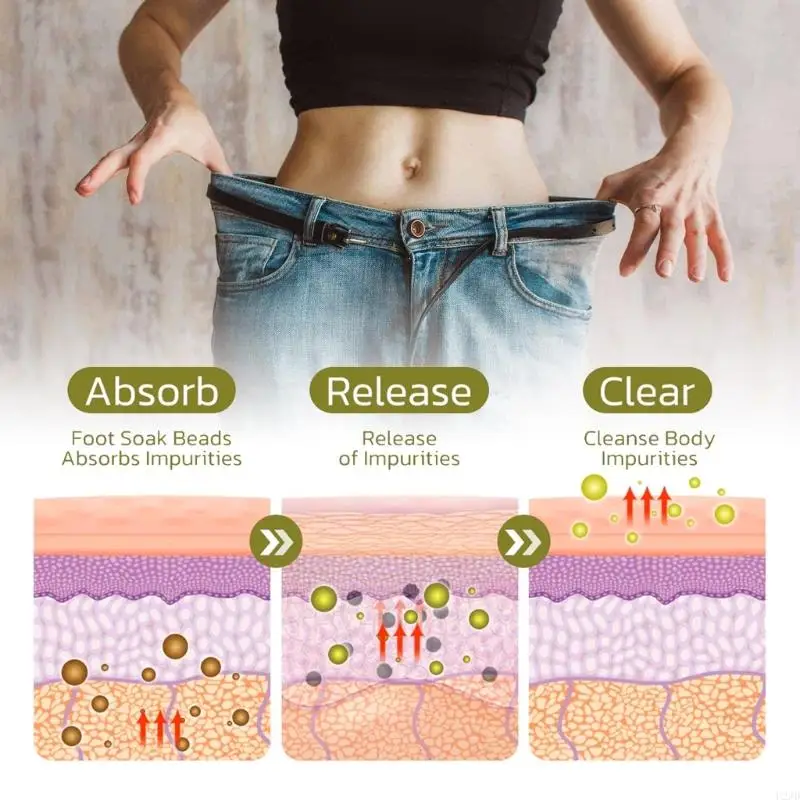U2JD Cleansing Foot Soak Beads Moisturize Foot Skin Massage Relax Herbal