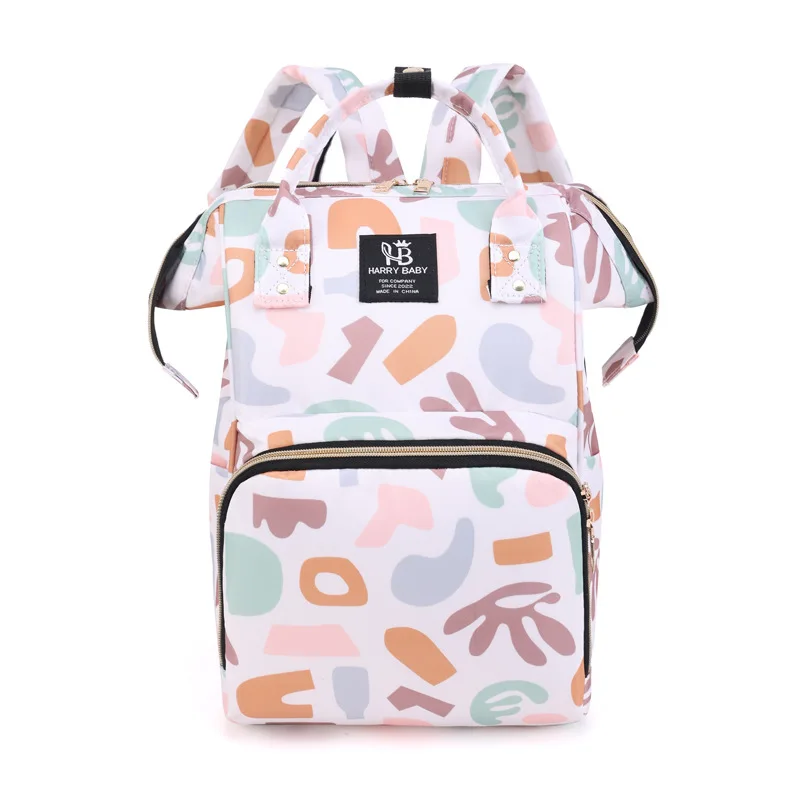 Zaino per pannolini alla moda Borsa per mamma impermeabile, Borsa per pannolini di grande capacità Zaino multifunzionale da viaggio per bambina - immagine 6