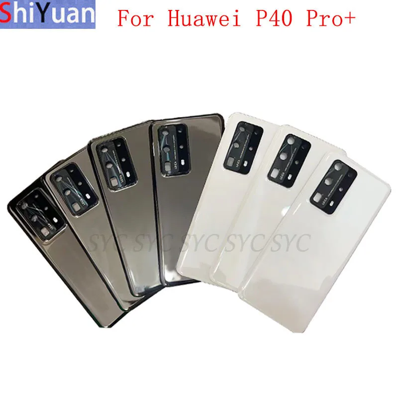 

Крышка батарейного отсека высокого качества, задняя крышка корпуса для Huawei P40 Pro + задняя крышка с рамкой камеры, объективом, логотипом, запасные части