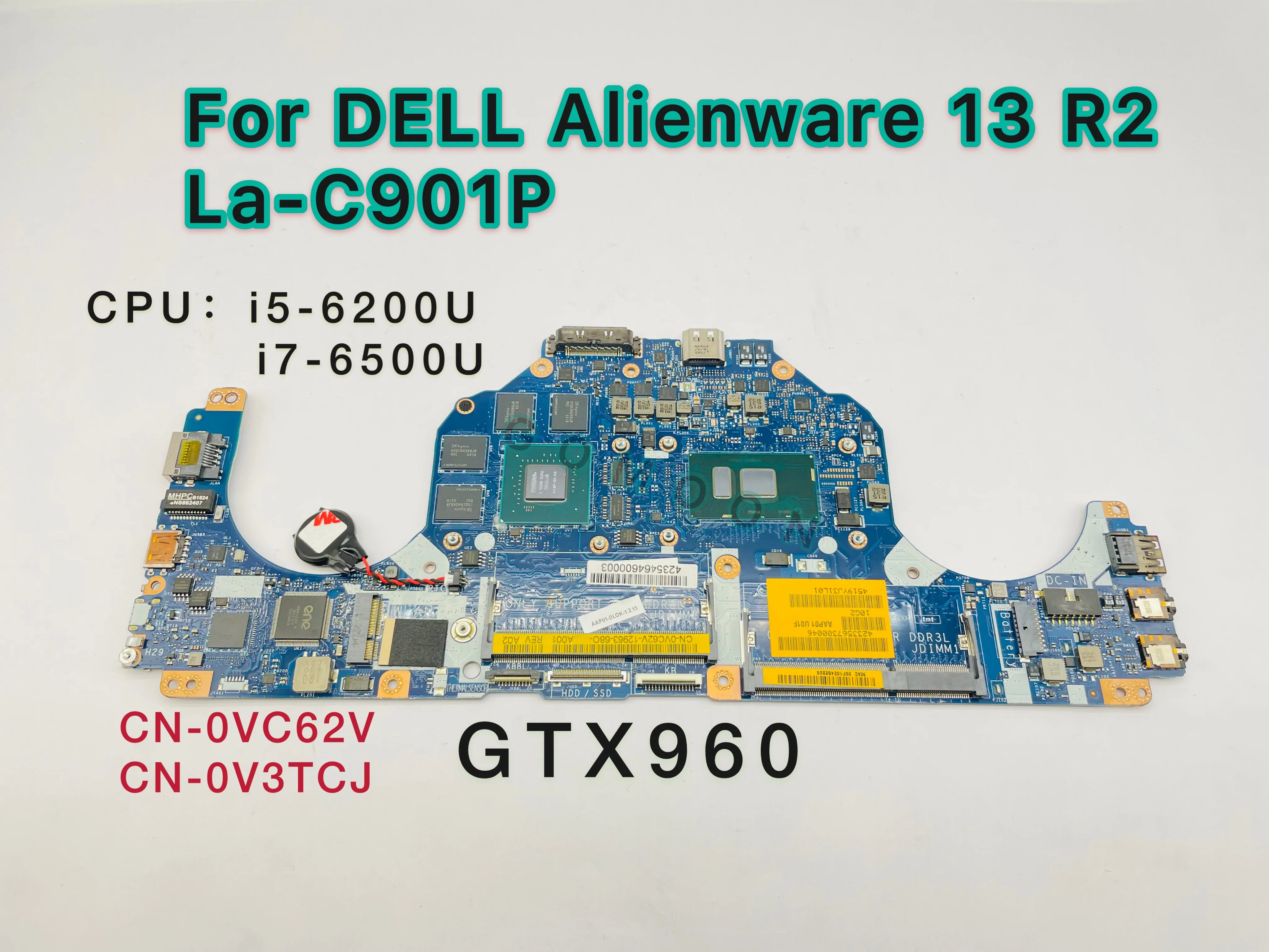 NEWDellAlienware13R2LaptopNotebookMotherboardAAP01LAC901PI7