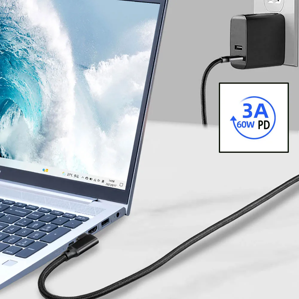 USB 3.2 Gen 2, Oculus Quest 2 링크 케이블, 엘보 C타입 데이터 전송, 빠른 충전 스팀 VR 액세서리