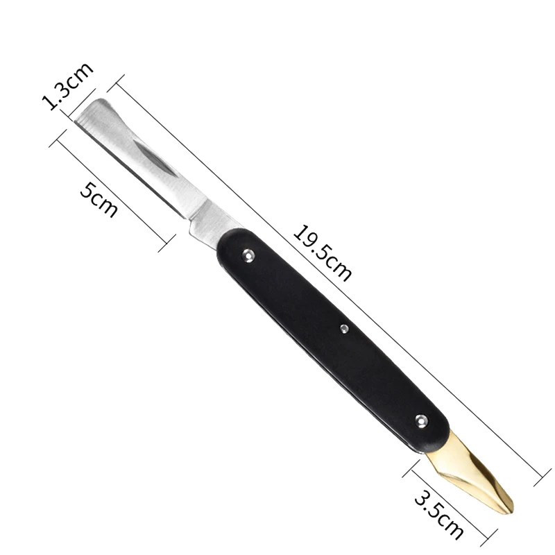 Description Picture 4 of itemGrafting Tools Foldable Grafting Pruning Knife Professional Garden Grafting Cutter Stainless Steel Wooden Handle Knife Tool