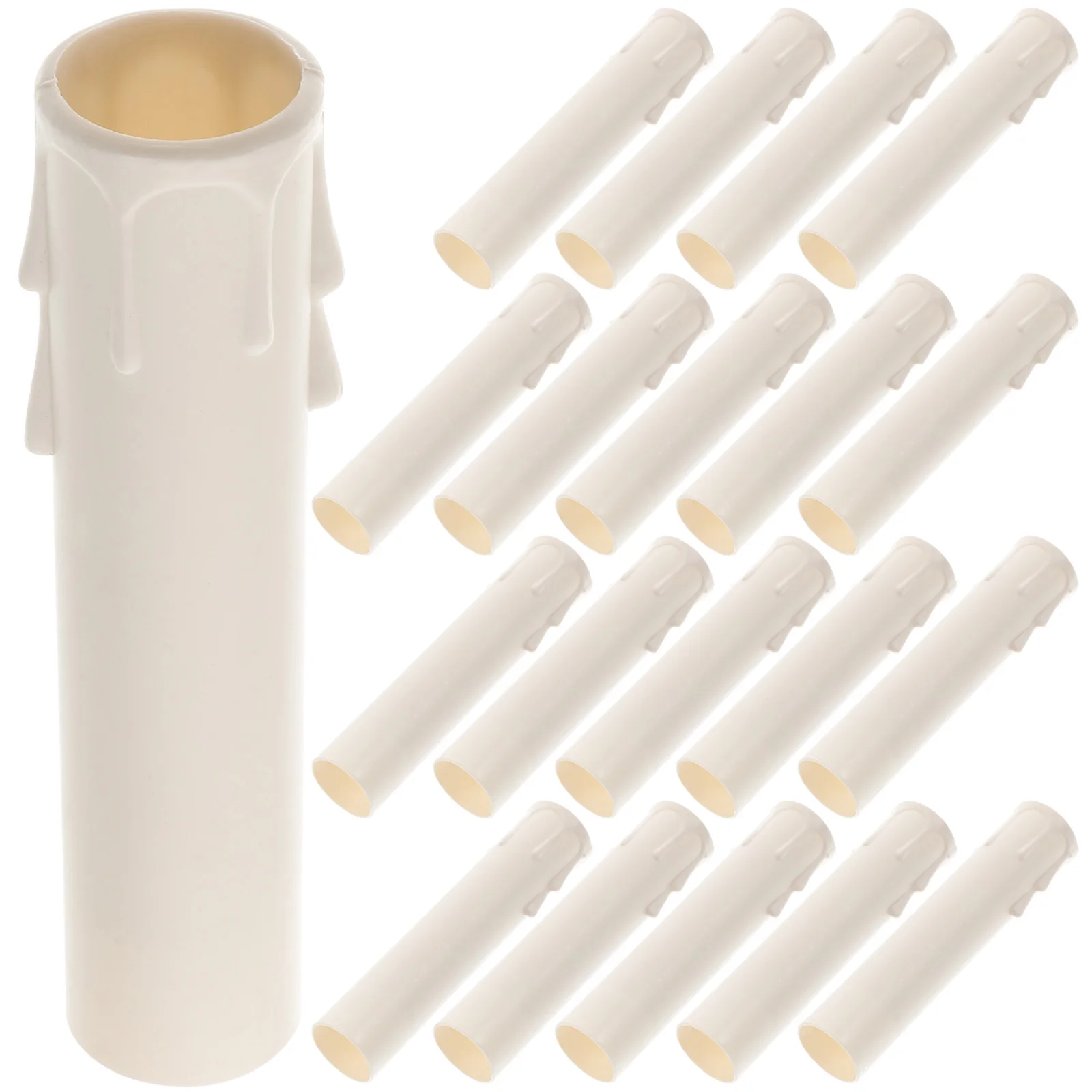 

20 Pcs Tear Tube Dust Covers Lamp Parts Light Bulb Bracket Chandelier Socket for Shade