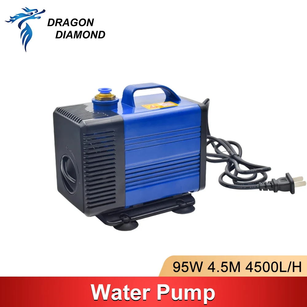 Submersible Water Pump 95W Spindle Motor Tool Circulating Cooling 220V 4.5M 4500L/H For CNC CO2 Laser Engraving Cutting Machine cnc water cooling spindle motor 80mm 2 2kw thd 80 2 2 380v 24000 rpm water cooled spindle for diy cnc milling machine