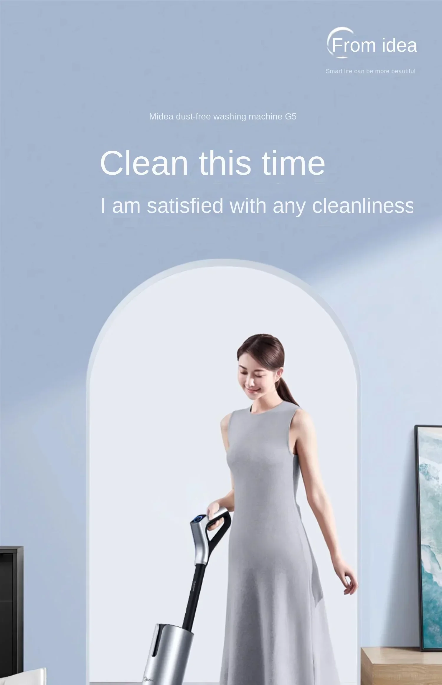 Midea G5  Dust-free Washing Floor Smart Household Appliances Suction, Drag and Wash Integrated Vacuum Cleaner 6