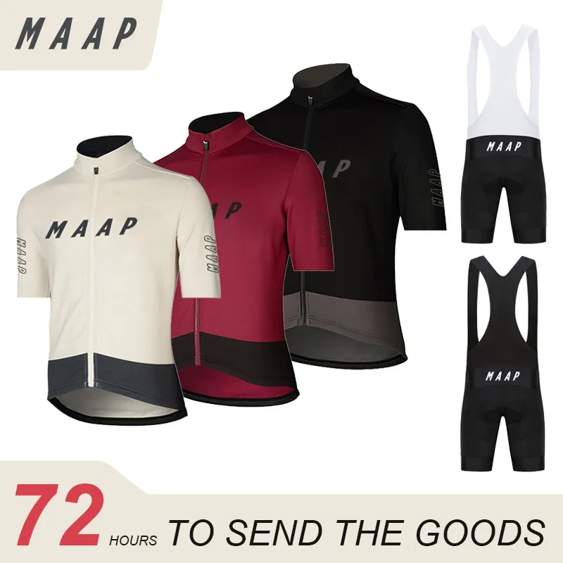 New MAAP Team 2023 Men Summer Cycling Jersey Set Bike Short Sleeve MTB ...