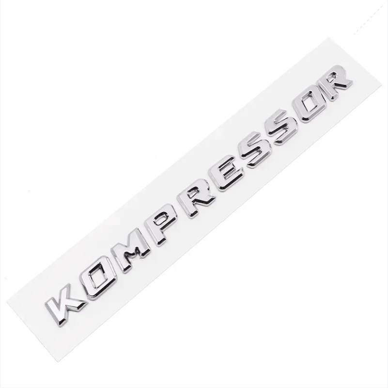 3D ABS Kompressor 편지 자동차 뒷 트렁크 펜더 엠 블 럼 배지 자동차 스티커 데칼 메르세데스 C230 C200 C180 SLK CLK 200k SL CLS