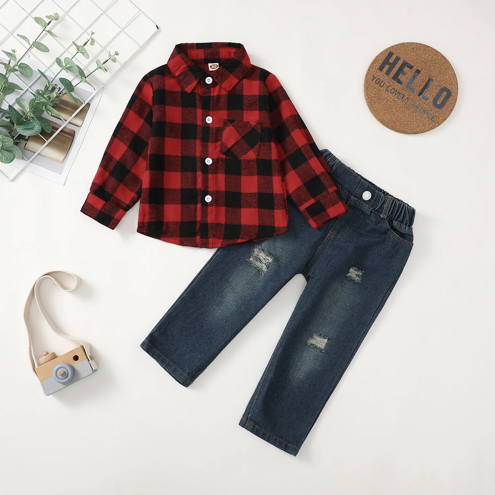 Baby Boys Winter Denim Set 3