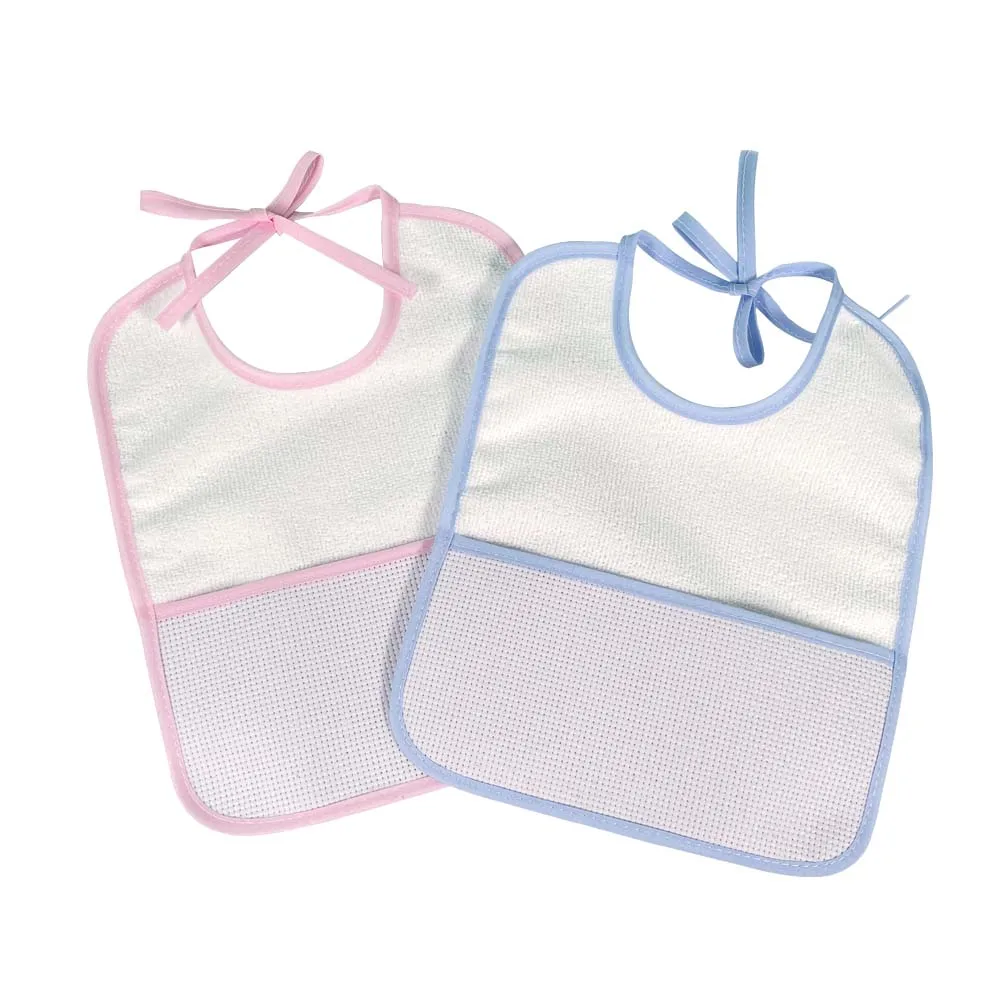 

Free shipping Baby bibs Infant saliva towels Burp Cloths Cross stitch bibs 4PCS/Set YB0035