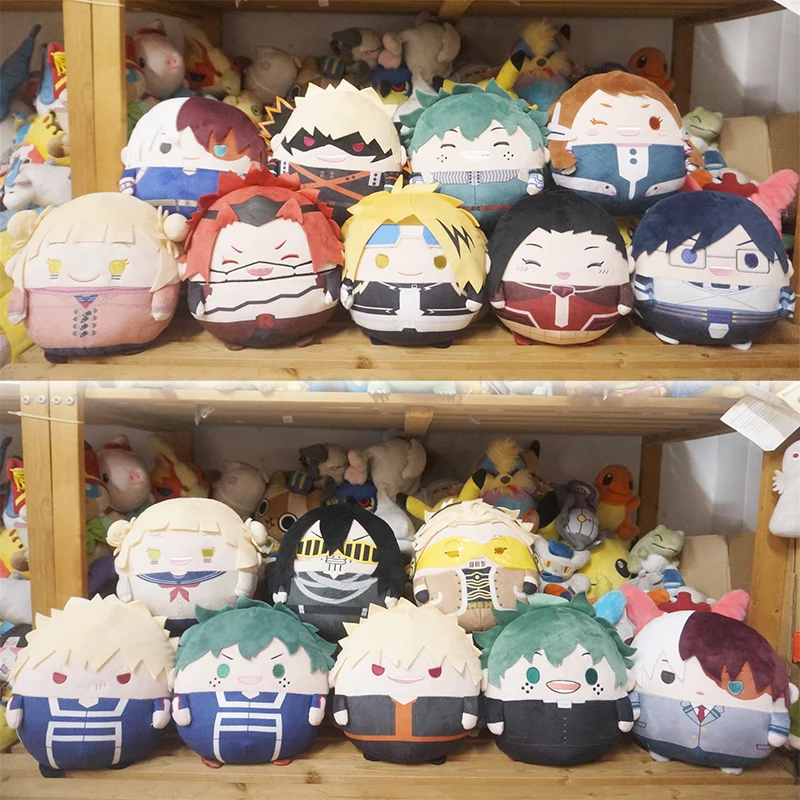 

Stuffed 23cm My Hero Academia Max Limited Plush Round Ball Pillow Toys for Kids Deku BagukoToga Himiko Denki Kirishima Doll Gift