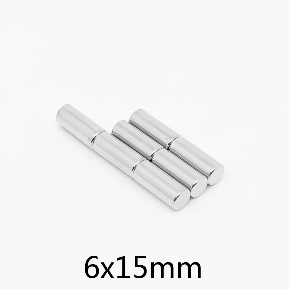 

10PCS 6x15 mm Disc Small Magnet 6*15 mm Thick Strong Cylinder Rare Earth Magnet N35 Round Neodymium Magnet 6x15mm