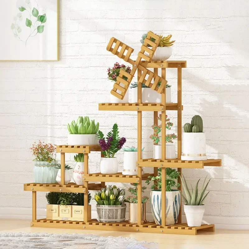 Wooden Indoor Plant Stand Flower Pot Stand Display Plants Holder Base for Plants Pots Shelf Outdoor Corner Plant Shelves