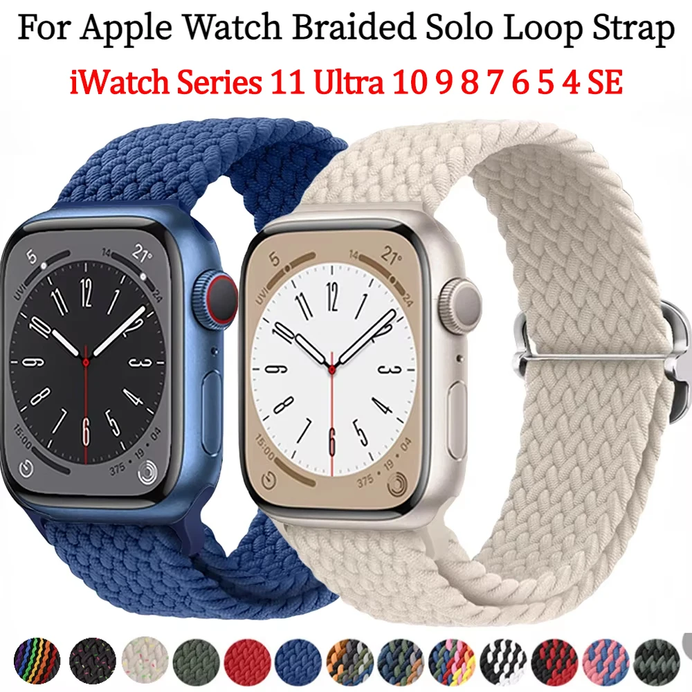 Braided Nylon Wristband Strap