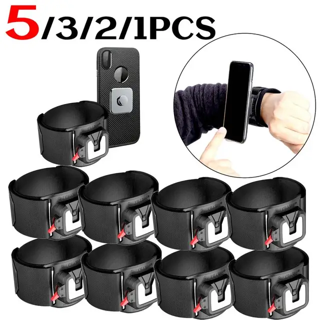 5/1PCS Wristband Phone Holder 360 Rotatable Universal Sports Wristband for Smartphones Running Armband for Hiking Biking Runing 1