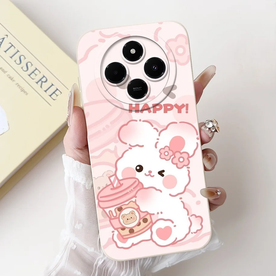 Cute Panda Rabbit Cartoon Soft Matte Silicone Back Cover Case