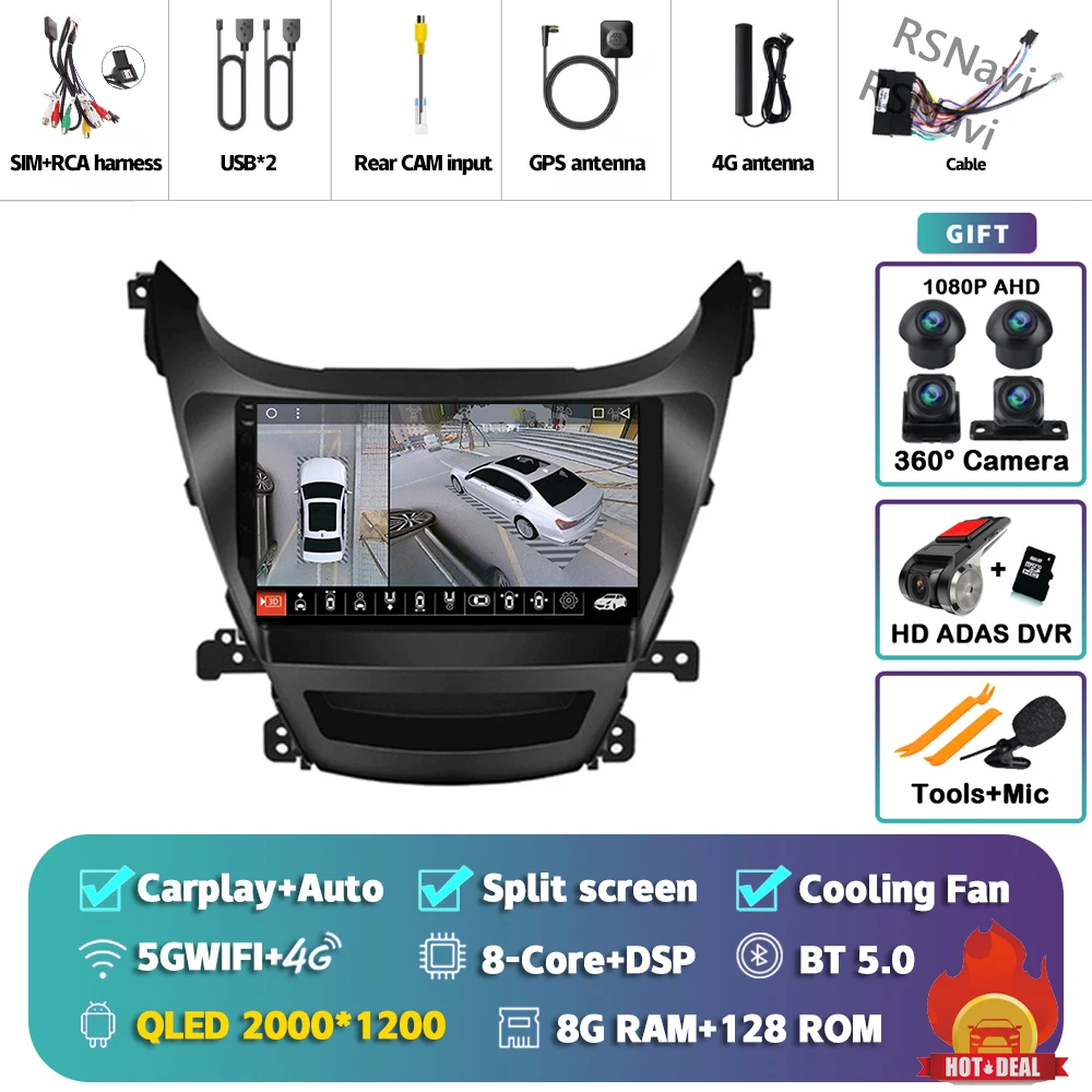 2K 8G-128G 360 DVR