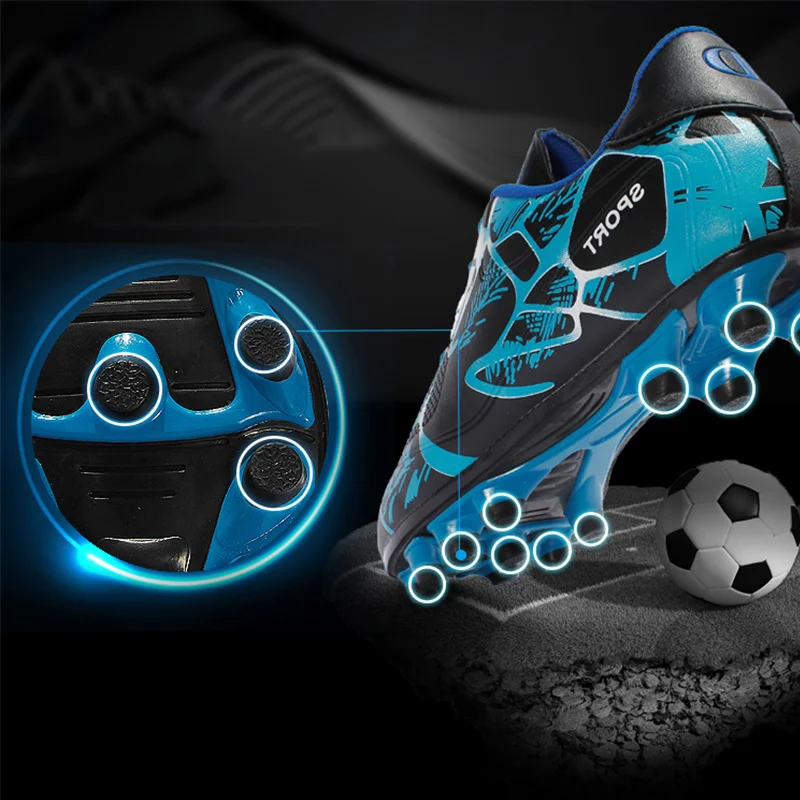 Professional Soccer Shoes Kids Long Spikes FG for Football Shoes