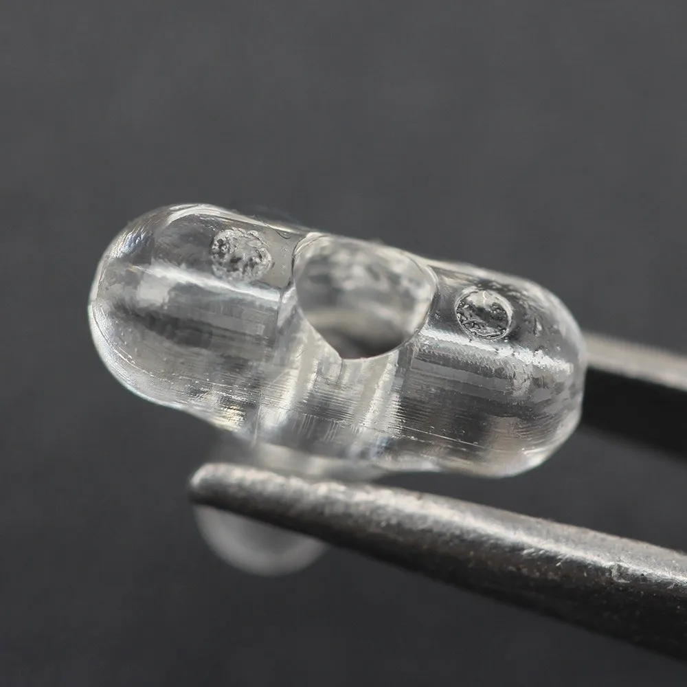 30 Stück Zubehör Transparente Angelperlen Klar Oval 3-Wege-Anschluss Doppelkreuzloch Sabiki Rig Rigging – Detail 13