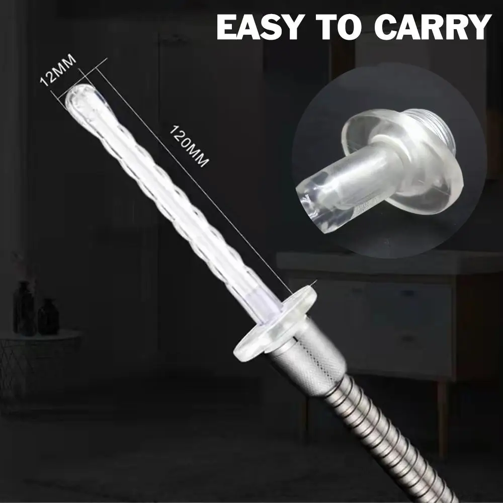 Transparent Silicone Bidet Sprayer Women's Washer Butt Wash Nozzle Anal Wash Shower 4