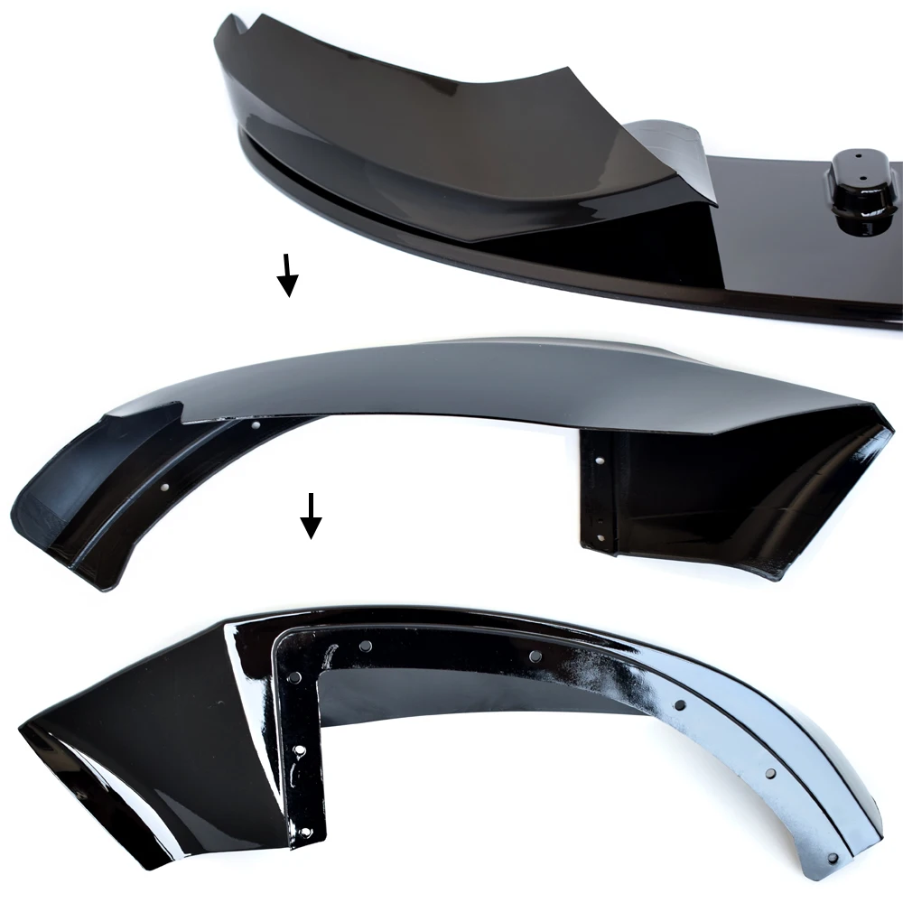 MP-design Glazing Black ABS Plastic Front Bumper Lip Chin Spoiler for BMW F32 F33 F36 4 Series 2014-(M Sport Models Only)