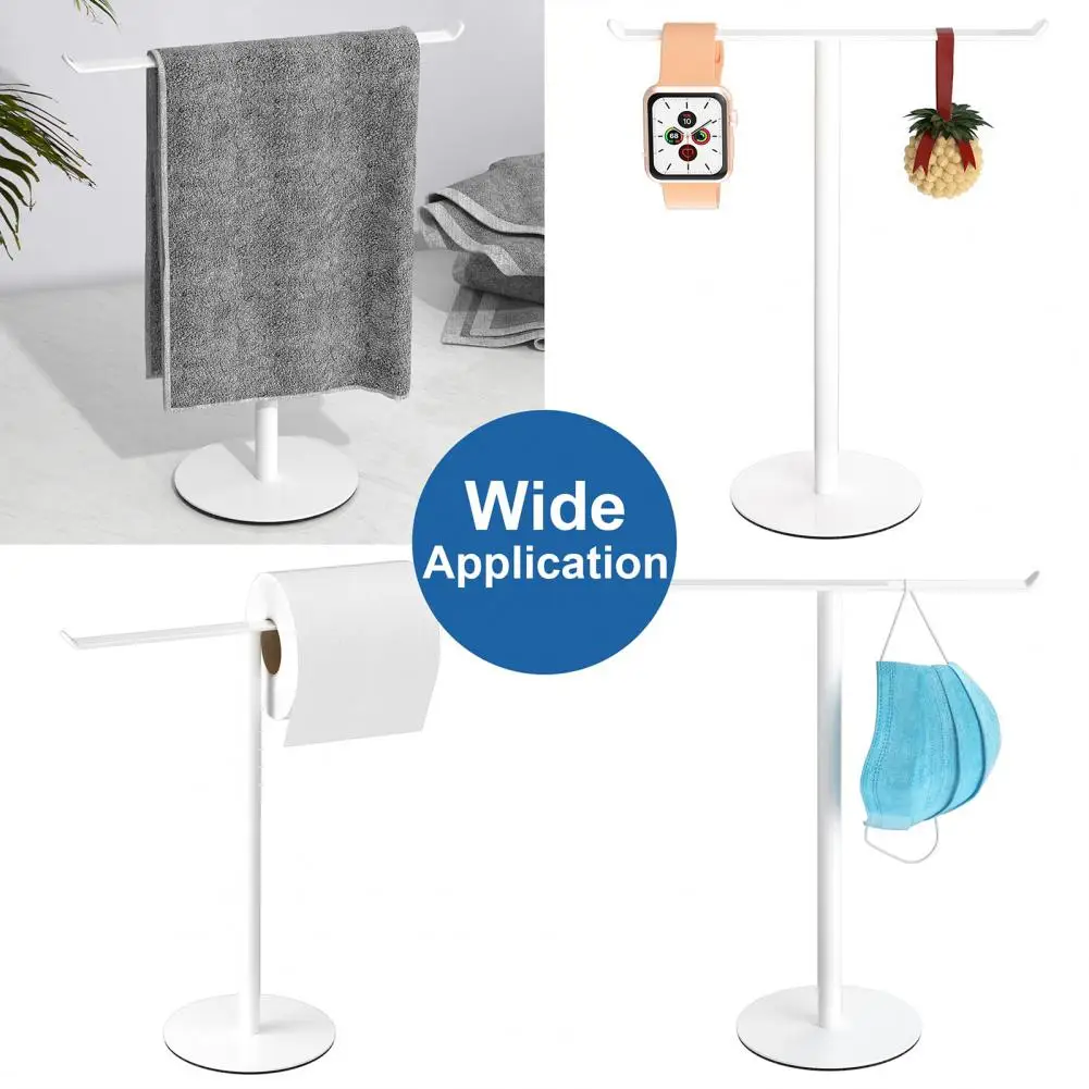 Bathroom Towel Rack Vertical Towel Rack Modern Bathroom Holder with Heavy Base for Countertop Organization Easy for Hand