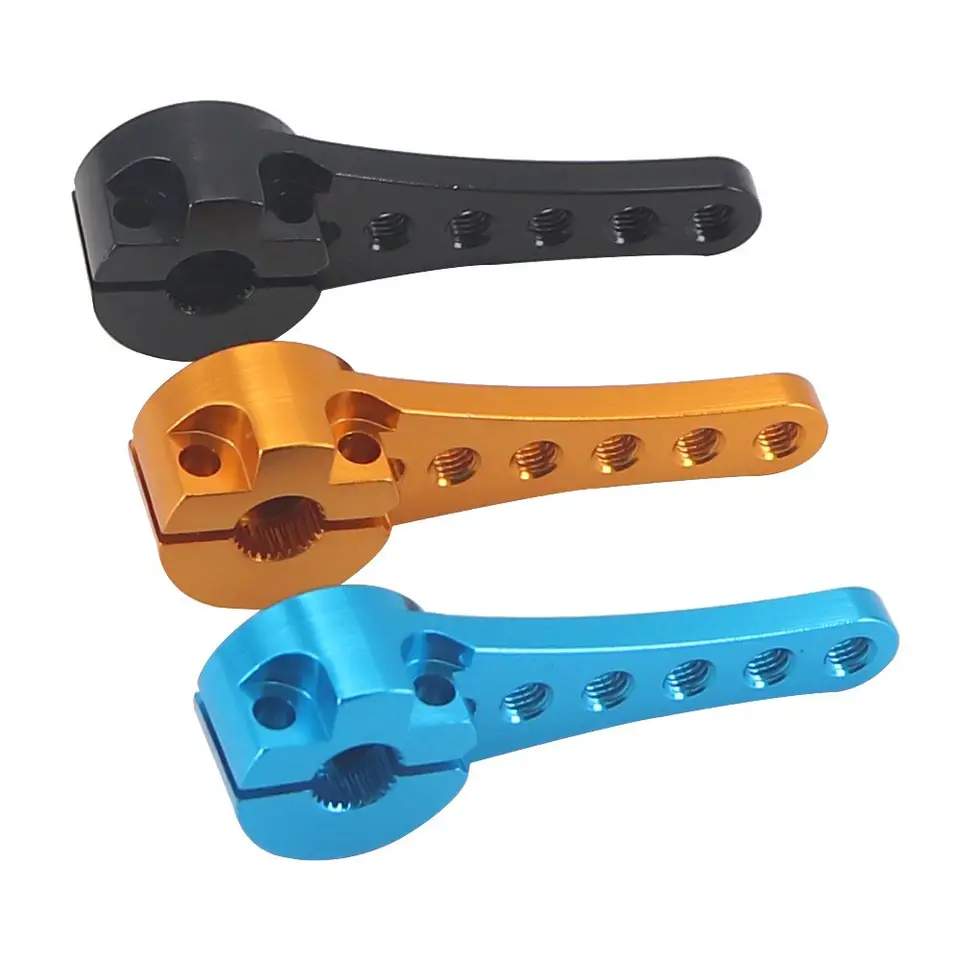 1pcs Aluminum Alloy 25t Steering Servo Arm Horn Length 46mm For 1/10 1/8 1/5 Rc Car Crawler Large Torque Servo Parts image 4