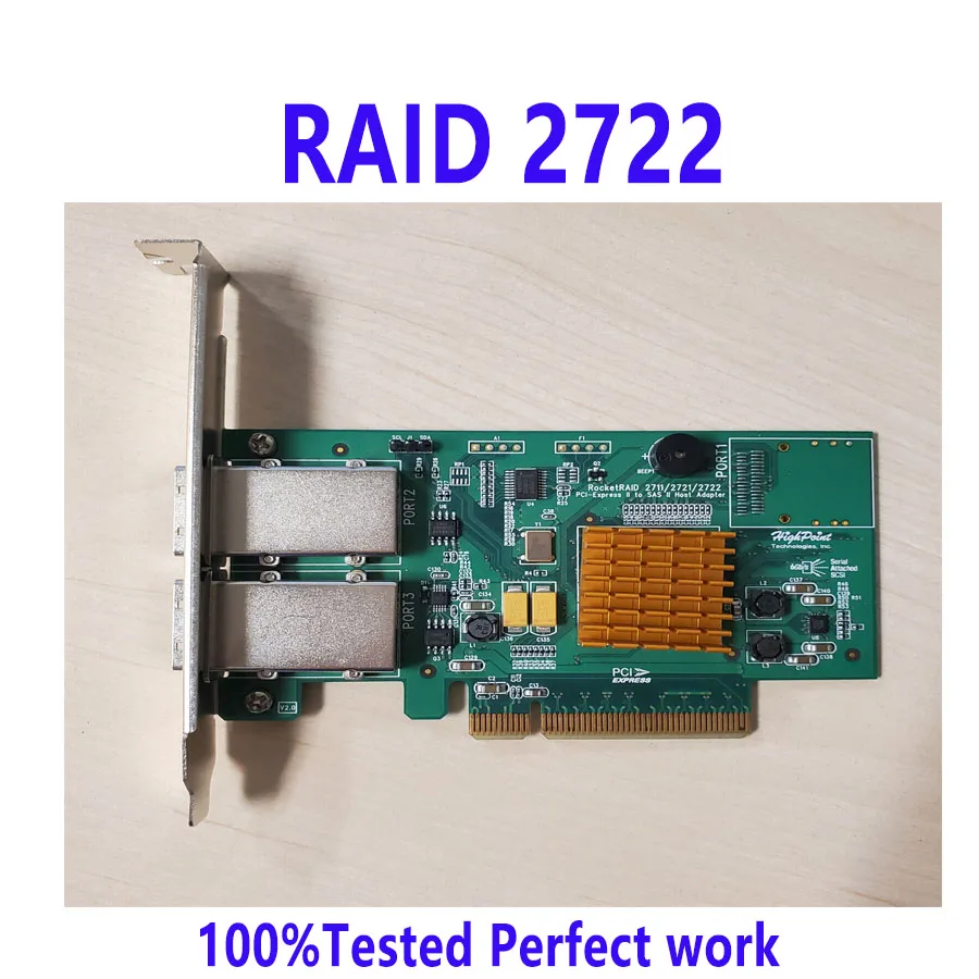 RocketRAID 2722 외부 SAS, PCIe 2.0 X8 RAID HBA, 8 포트, 6 Gb/s