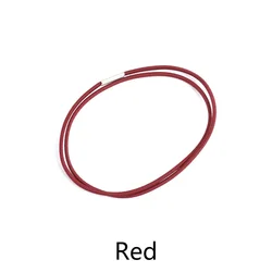 Refillable Travel Notebook Bands - Set of 10 Elastic Strap Connectors for Journals and Planners (Red)