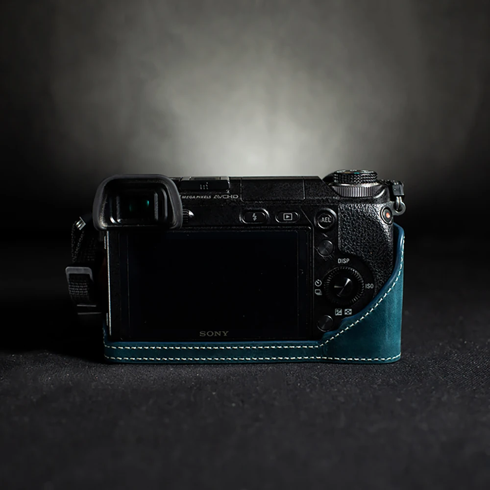 手作り本革保護ハーフケースソニー NEX-6/7 カバーヴィンテージ保護