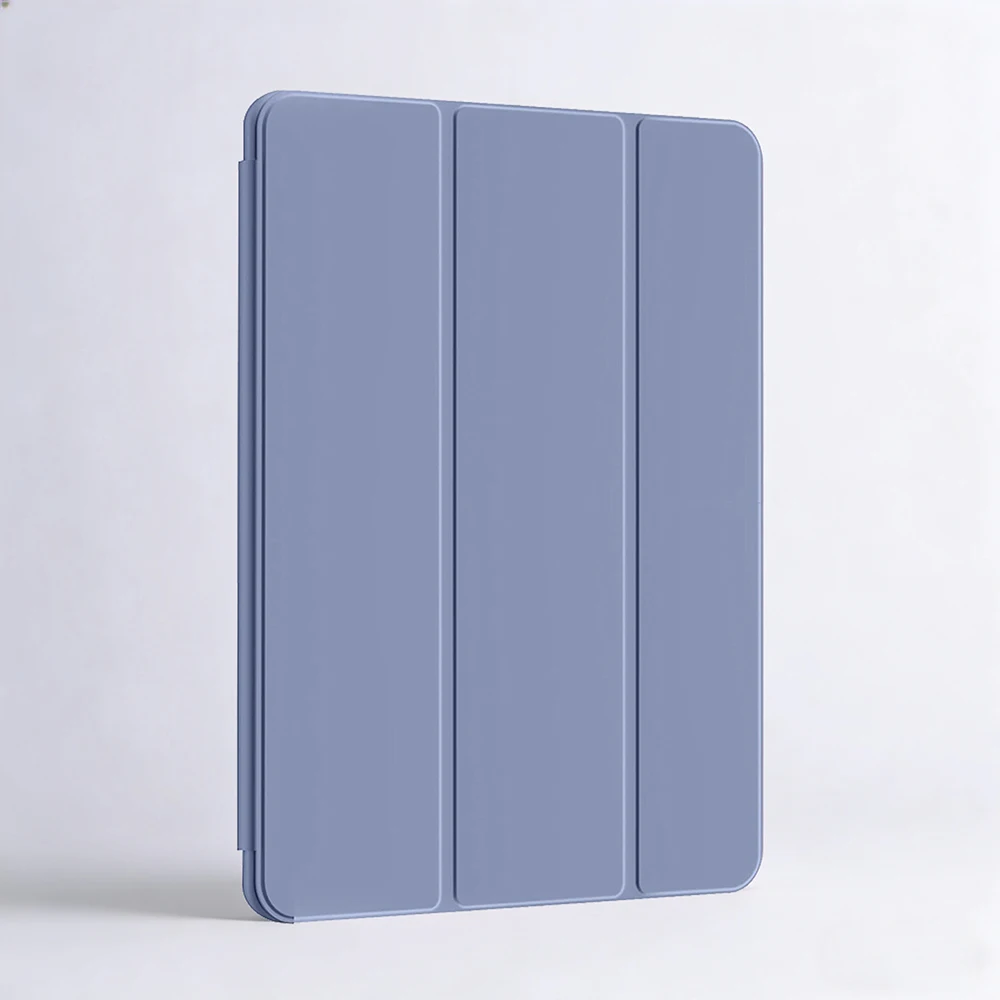 Premium Leather Flip Stand Tablet Case with Soft Silicone Back Shell
