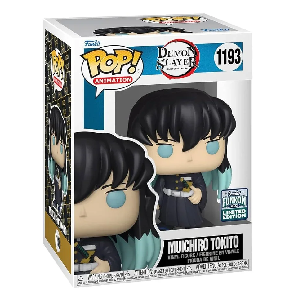 Funko Pop Animation Demon Slayer- Muichiro Tokito #1193 Exclusive Action  Figures Toys Collectible Dolls Model Gifts for Kids