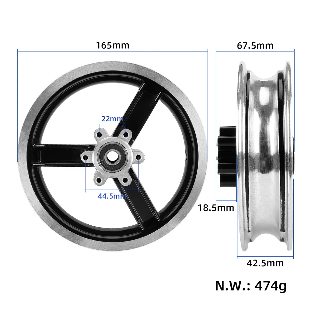 

Brand New Wheel Hub Wheel Rim Front Hub Replacement Parts 10X2 10X2.125 10X2.25 10X2.5 10x2.5 Electric Scooter