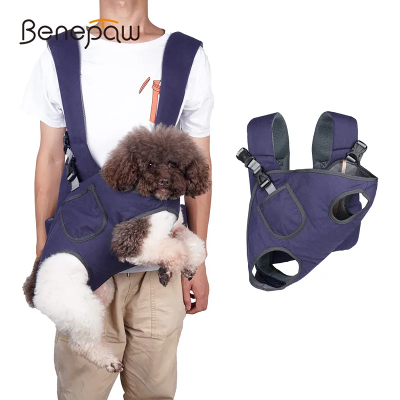 Benepaw Dog Carrier Backpack Adjustable Pet Carriers Front Facing  Hands-Free Safety Puppy Travel Bag For Small Medium Dog - AliExpress