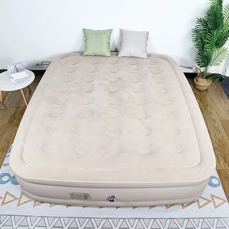 

PVC Inflatable Bed Heightened and Thickened Flocking Automatic Inflatable Mattress Double Air Mattress Nap Folding Mattresses