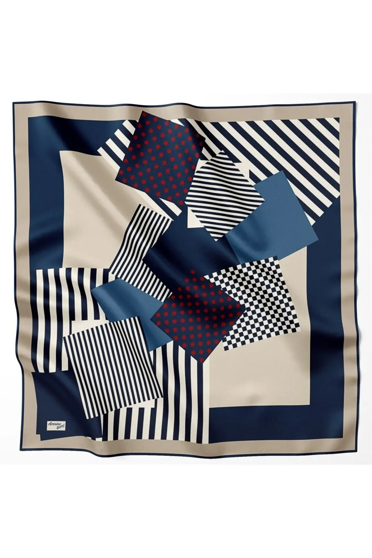 

Sport Scarf-2066p-02 Tivil 90 x Polyester Blue Digital Print Square Hijab Clothing