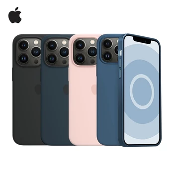 아이폰 13 프로 맥스 13 미니 케이스용 공식 액체 실리콘 케이스와 맥세이프 무선 충전 낙하 보호 커버 상품 이미지