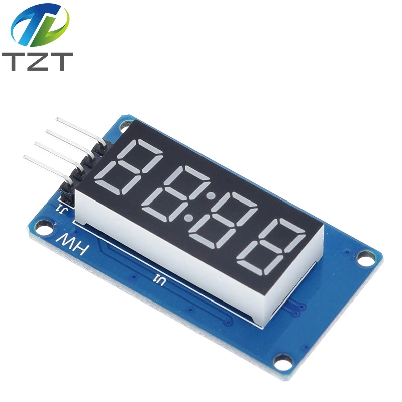thumbnail: 4-digit LED Display Module - 7 Segment - TM1637 Driver - 5V - Voor Arduino Of Klokprojecten